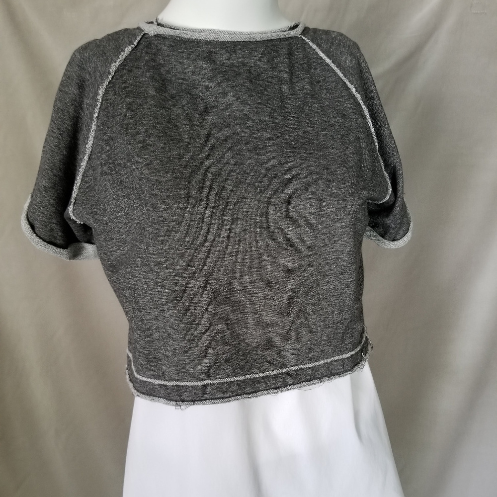 Elie Tahari crop top with sleeveless blouse